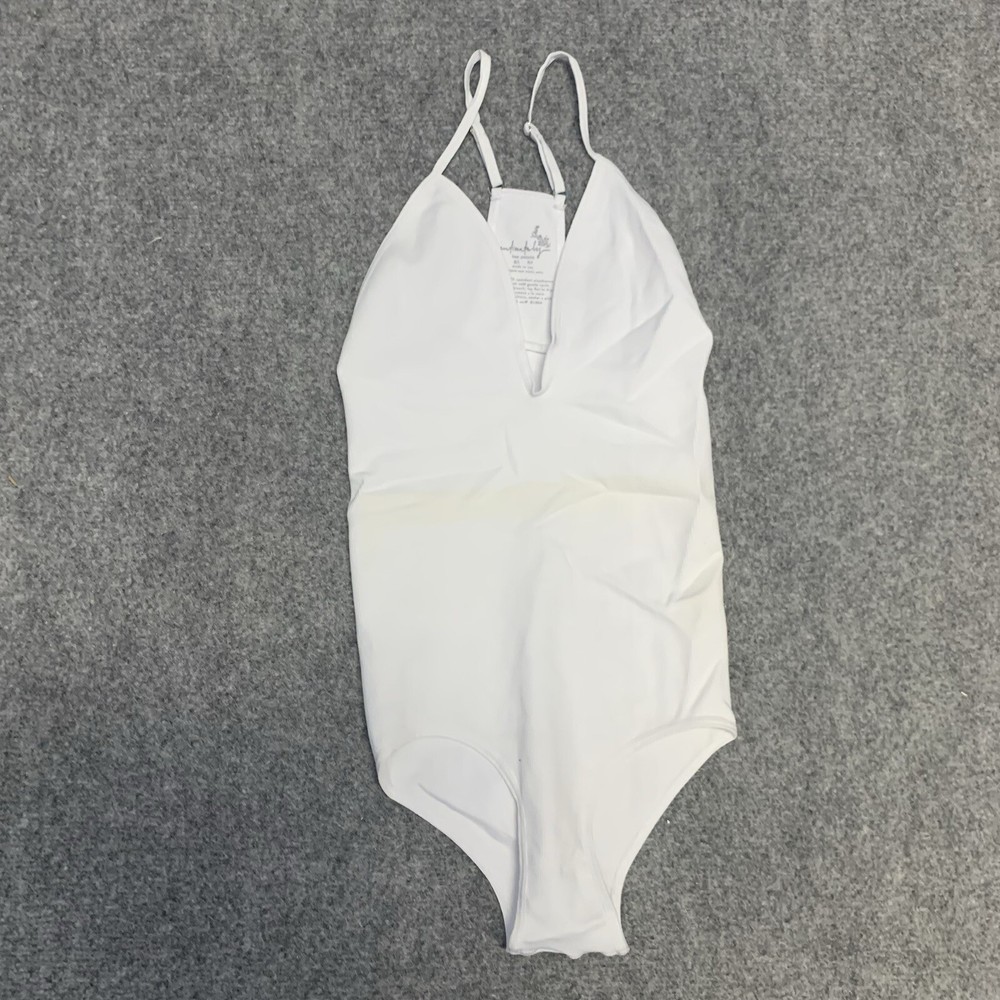 Intimately Free People Bodysuit White Nylon Slip Size XS/S