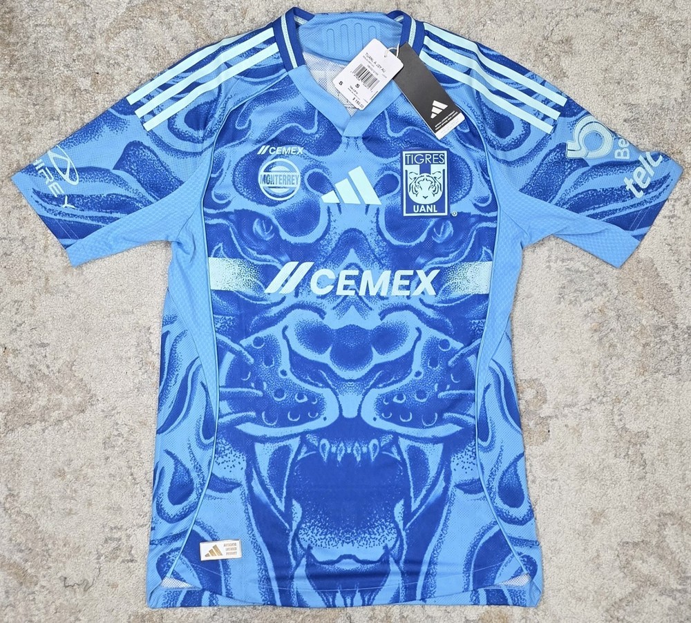 Adidas Tigres UANL 25/26 Away Authentic Soccer Jersey Mens Size S (New W/ Tags)