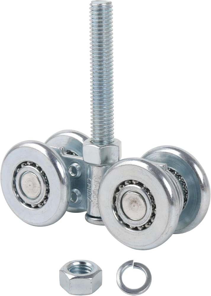 Steel Sliding Track Roller Hanging Barn Door Rail Trolley Wheel H3-3 Replaces St