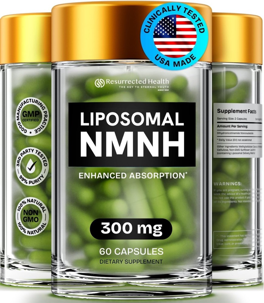 Dynamic Vitality 300mg NAD+ Booster with Nicotinamide Riboside & Resveratrol