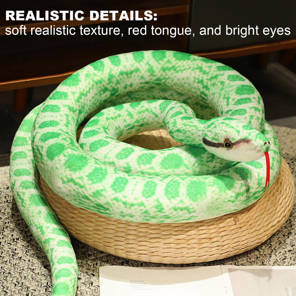 Snake Stuffed Animal 110cm Ultra Soft Large Snake Plush Toy Stuffed Charming