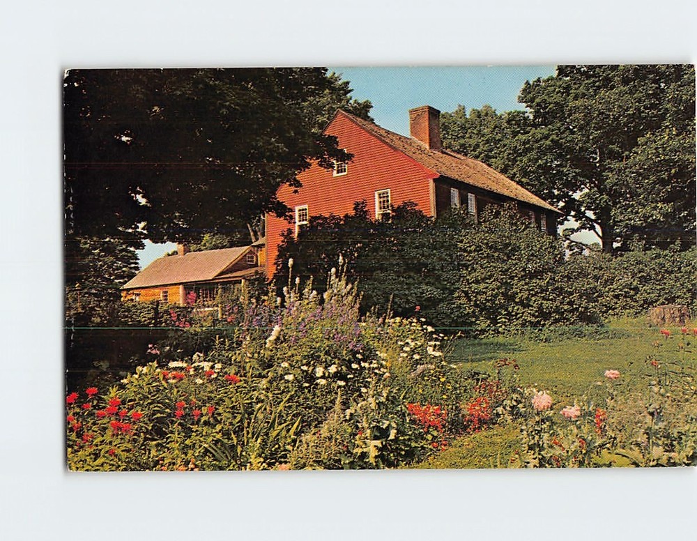 Postcard New England Country Home USA