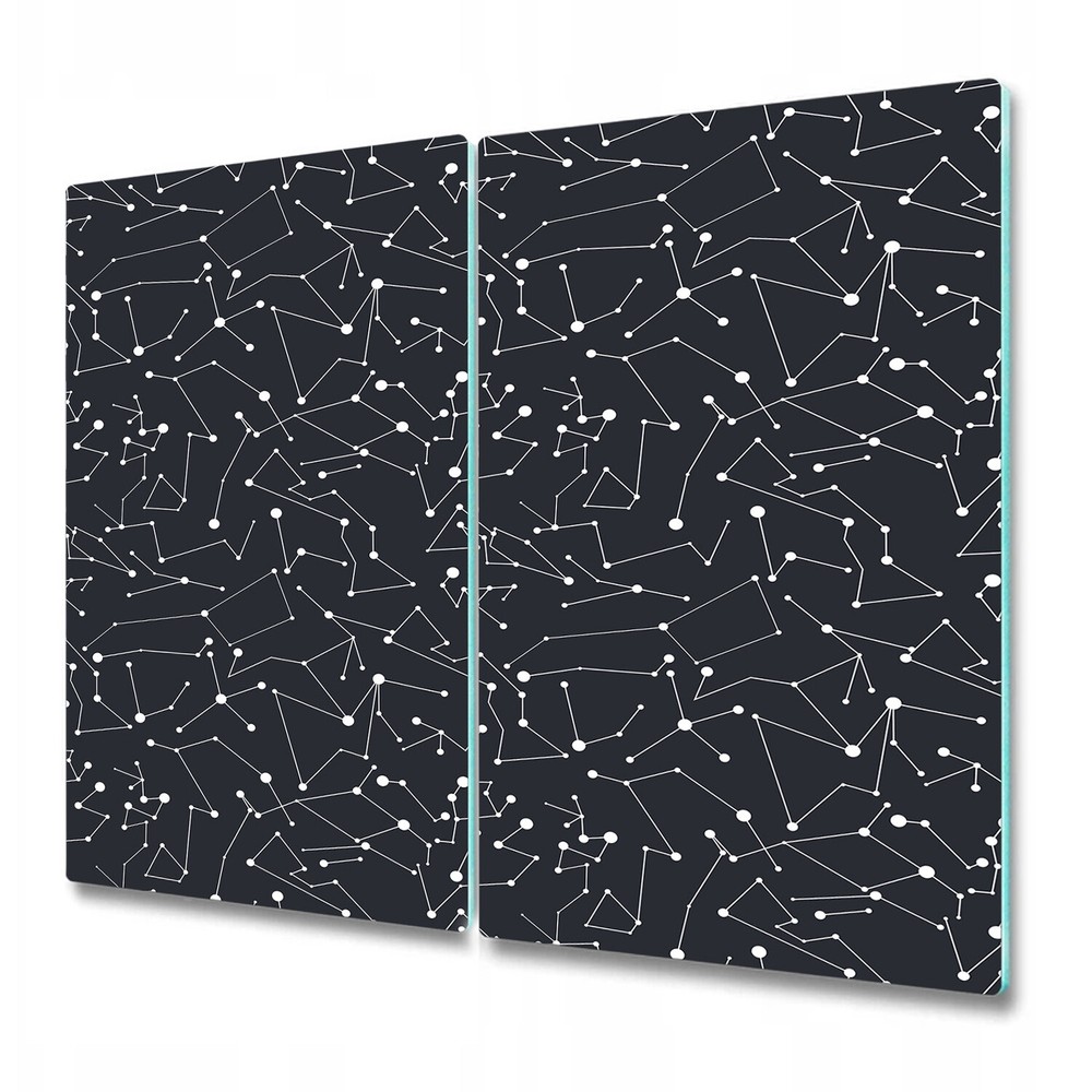 Glass Kitchen Chopping Board Constellations Galaxy Geometric Space 2x30x52