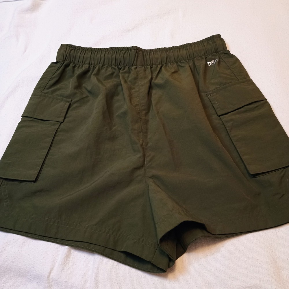Women's Cargo Shorts Woven Adventure Hybrid Size XS DSG Dark Olive High Rise 3