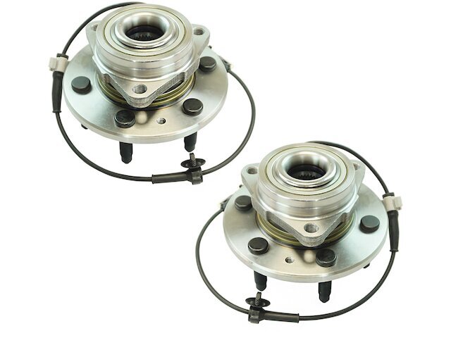Front TRQ Wheel Hub and Bearing Kit fits GMC Sierra 1500 Limited 2019 4WD 73RGMP