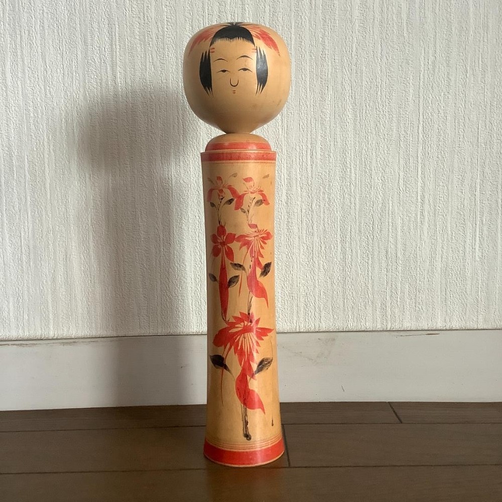 Shoji Sakurai Kokeshi Doll Vintage Japanese 30cm Height Collectible Art