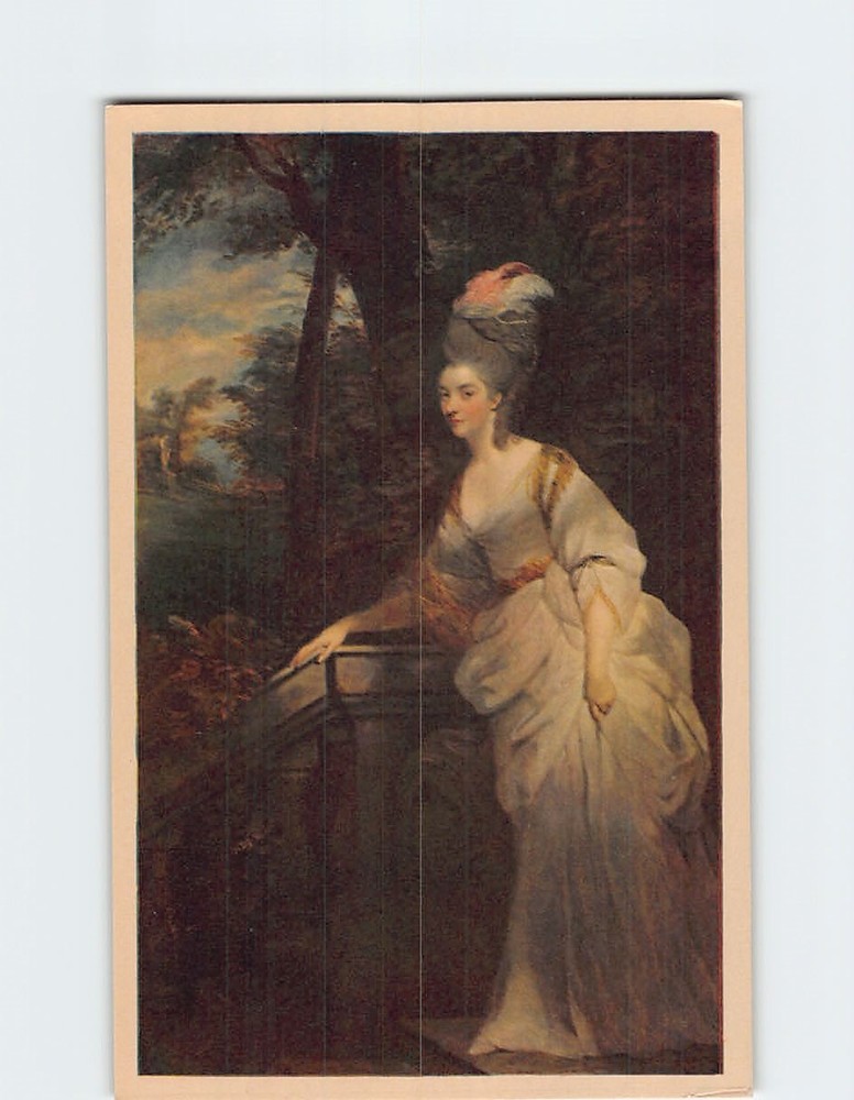 Postcard Portrait of Georgina Duchess of Devonshire by Sir Joshua Reynolds