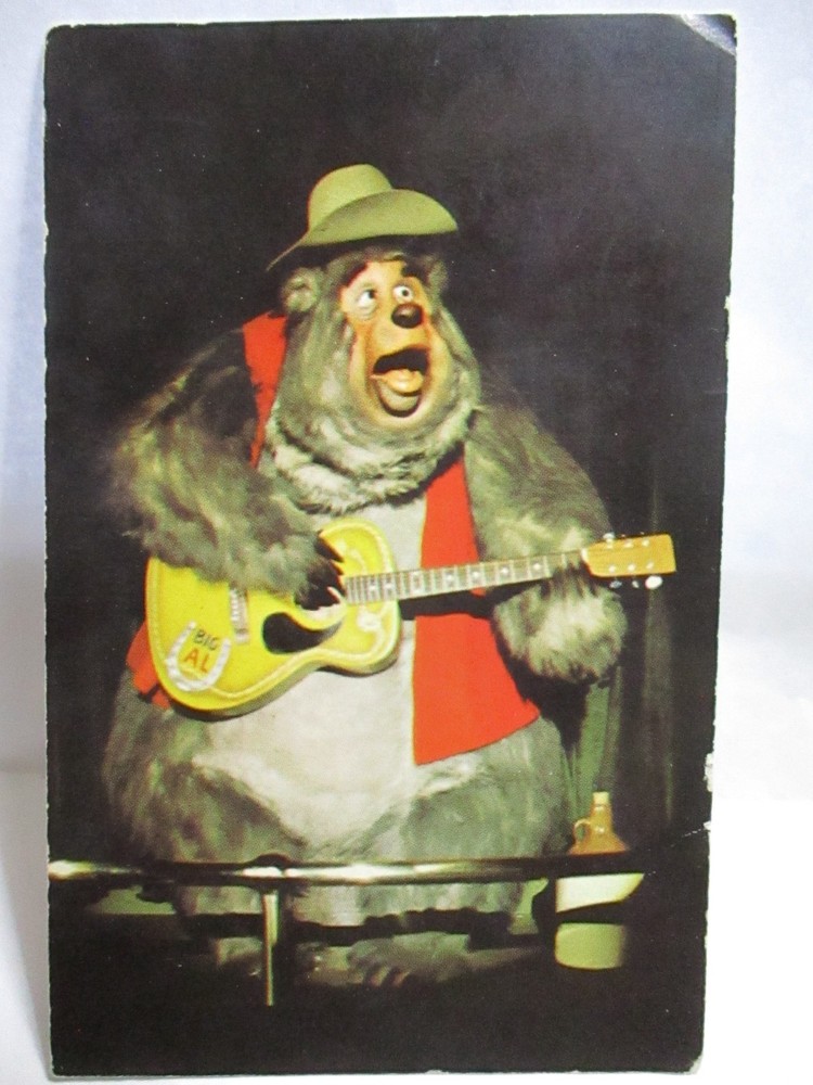 1970 Walt Disney World Postcard Country Bear Jamboree W/ Big Al  Bio Rare View