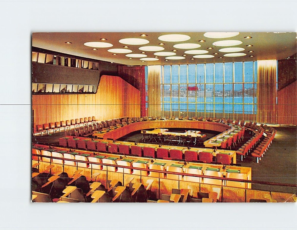 Postcard Economic & Social Council Chamber United Nations Headquarters New York