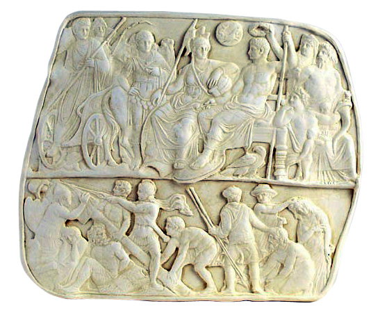 Gemma Augustea Roman Relief with Augustus Tiberius and Army Replica