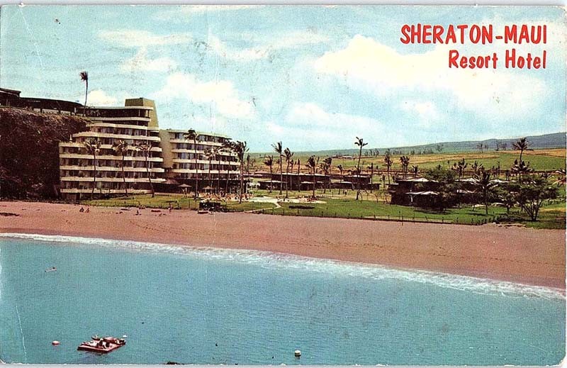 Postcard HOTEL SCENE Maui Hawaii HI m/09 AI9715