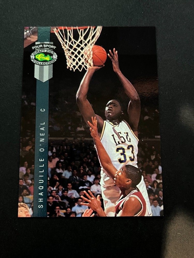 1992 Classic Four Sport Draft Pick Collection Shaquille O'Neal #1 Rookie RC HOF