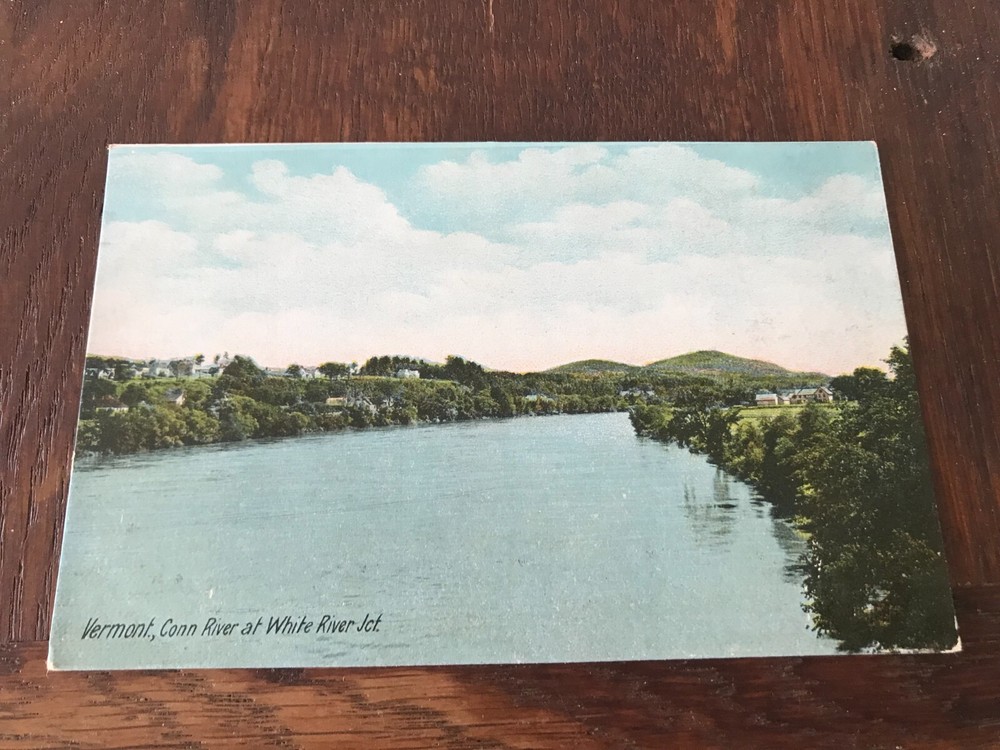 Vermont Connecticut River at White River Jct Junction Postcard