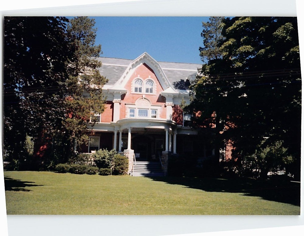 Postcard House Trees Nature Scene