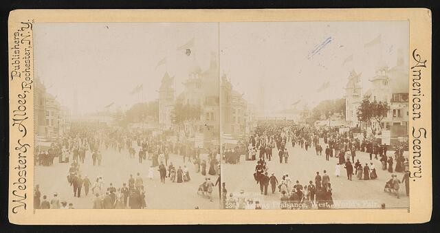 Photo:Chicago Illinois USA 1893 Midway Plaisance West World's Fair