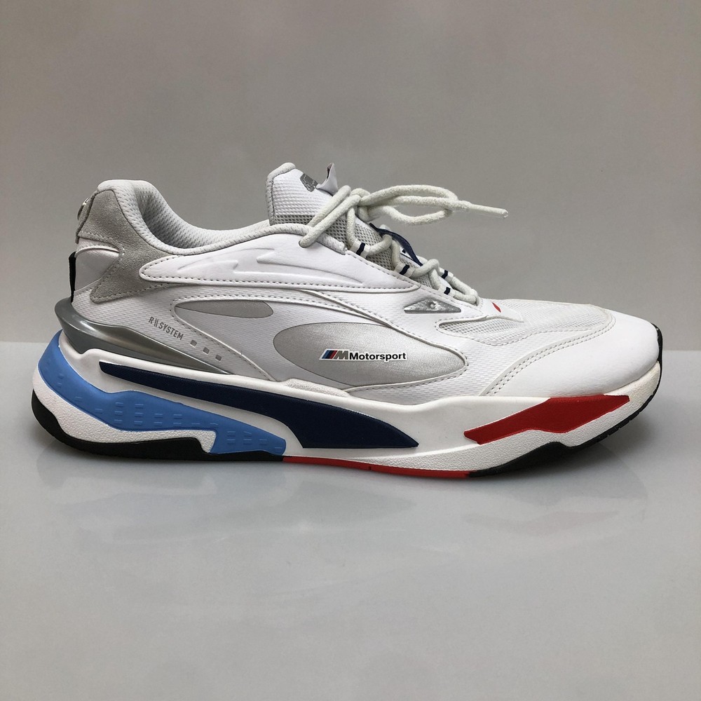 Puma BMW M Motorsport RS-Fast Shoes Mens Size 11 White Blue Red 306770-02