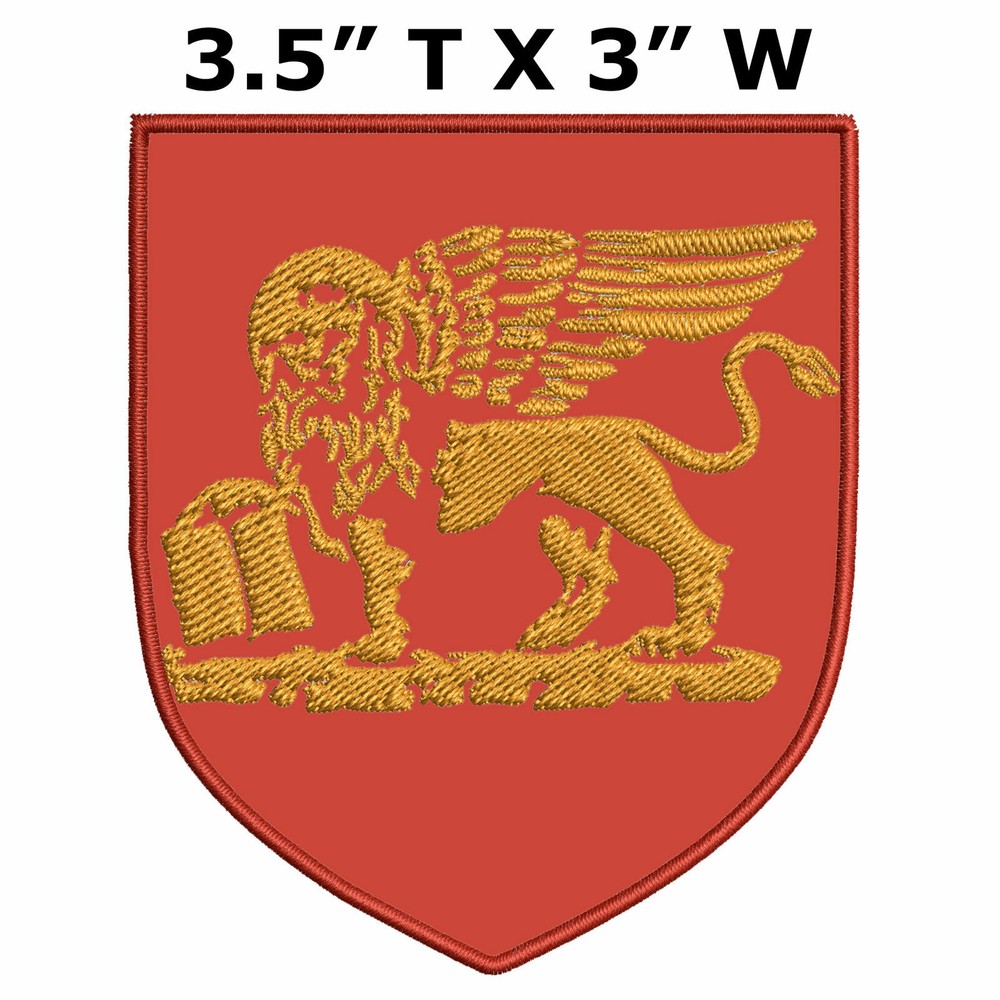 Republic of Venice Medieval Coat of Arms Embroidered iron-on Patch sew-on Badge