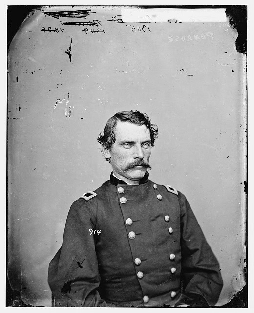 Photo:Gen. Wm. H. Penrose U.S. Army Civil War 1860s Portrait