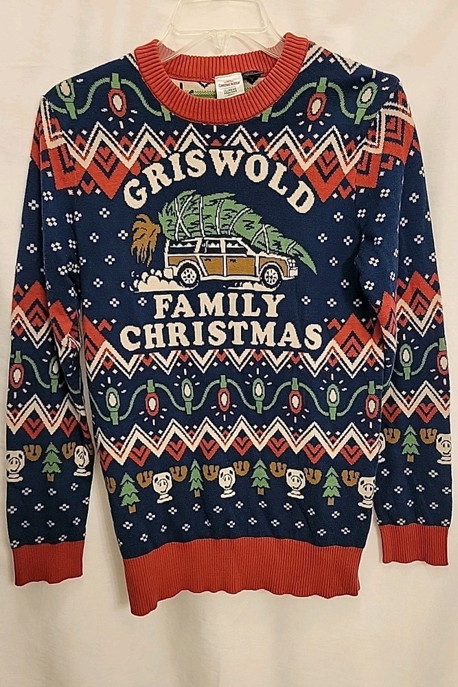 National Lampoon's Griswold Family Vacation Ugly Christmas  Sweater Unisex Sz S