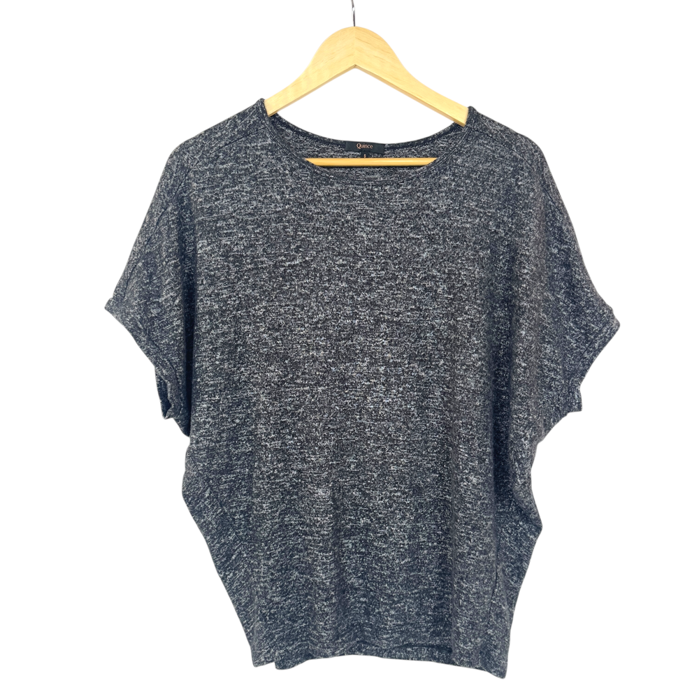 Quince Viscose Top Women’s Small Gray Marled Dolman Sleeve Sustainable Cozycore