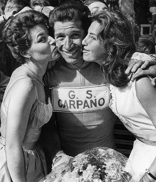 Italian Road & Track Cyclist Gastone Nencini C1950s 2 Old Cycling Photo