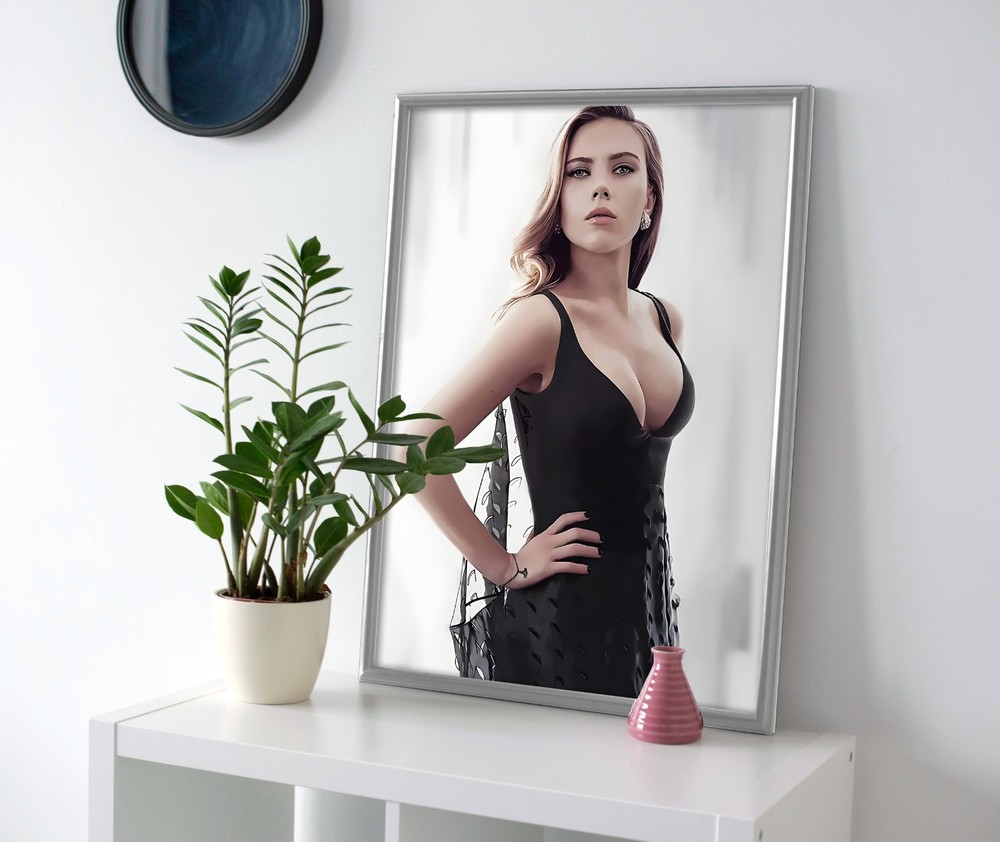 Scarlett Johansson Dress Poster or Canvas - Scarlett Johansson Wall Art