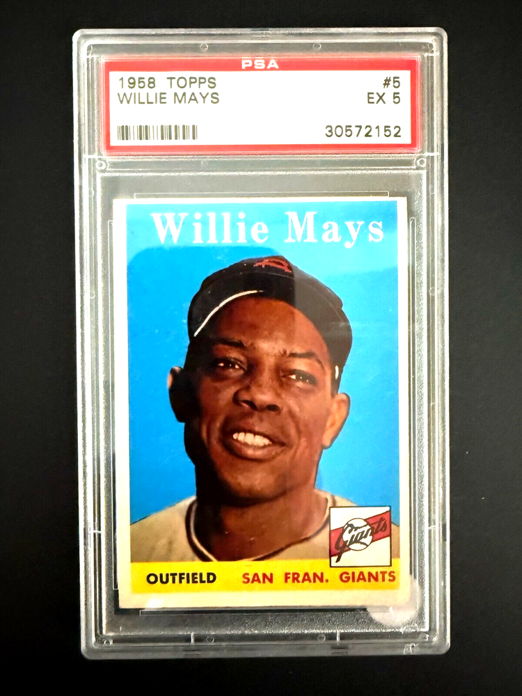1958 TOPPS WILLIE MAYS HIGHLY SOUGHT AFTER CARD FOR VINTAGE COLLECTORS