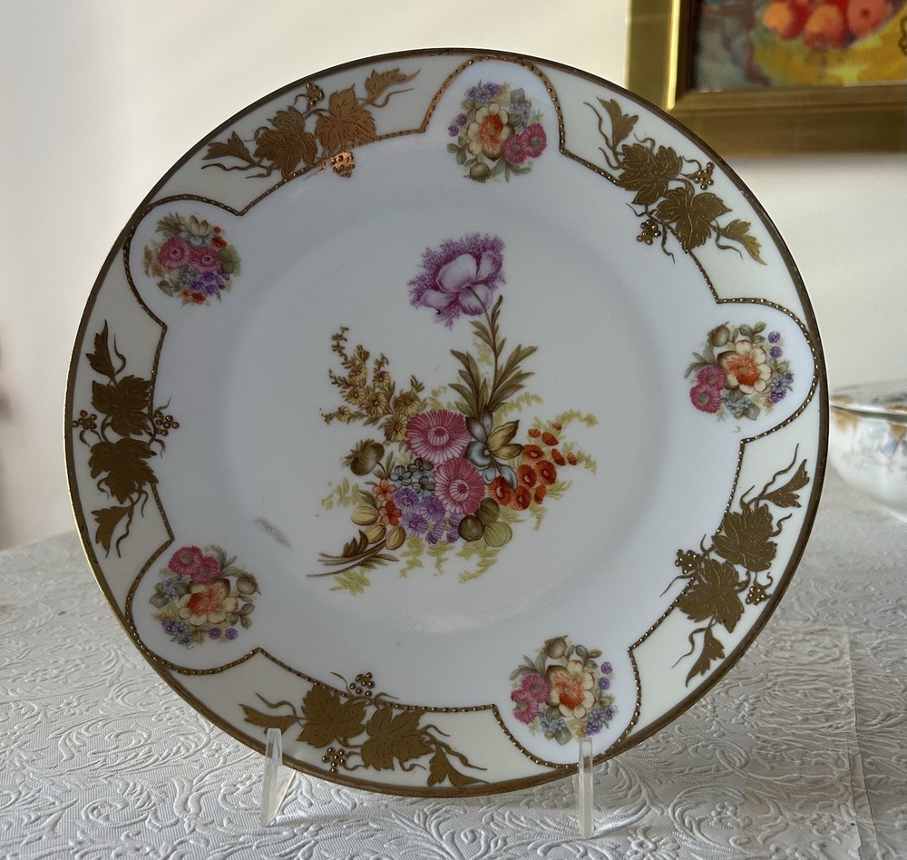 Antique 1900's PROV SAXE ES Erdmann Schlegelmilch Porcelain Plate GERMANY EUC