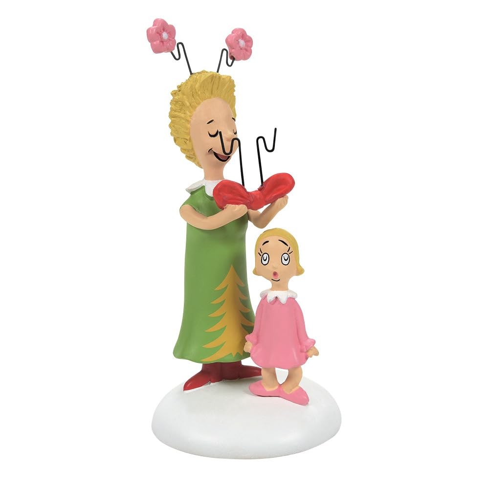 Dr. Seuss Grinch Village Accessories Cindy Lou Who's Surprise Figurine, 3.25 ...