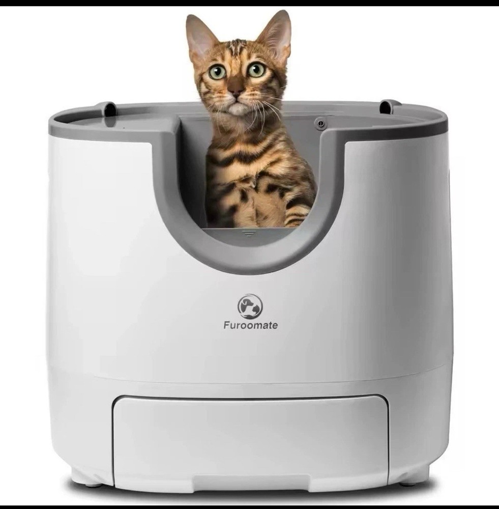 Self-Cleaning Cat Litter Box with Safety Sensors & APP Control for Multiple Cats