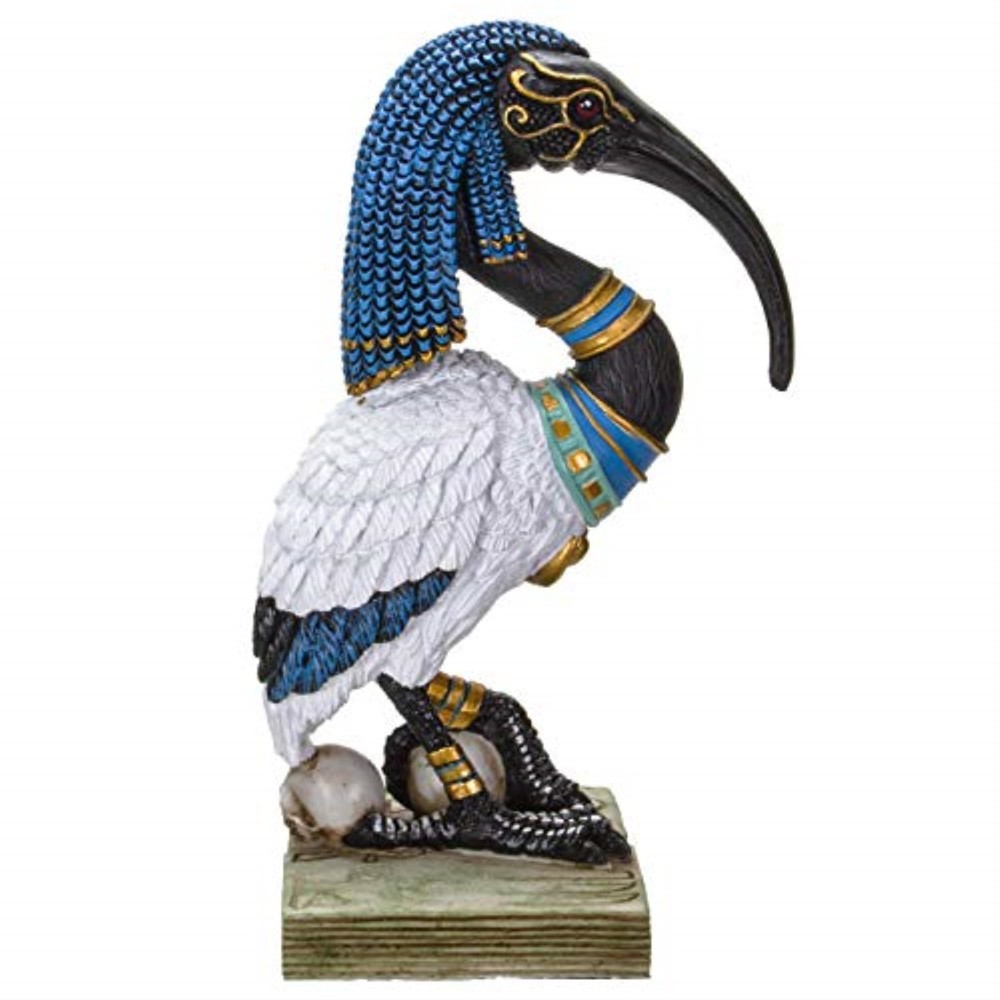 Pacific Giftware Ancient Egyptian God Thoth Flamingo Pose Resin Figurine 8 inch