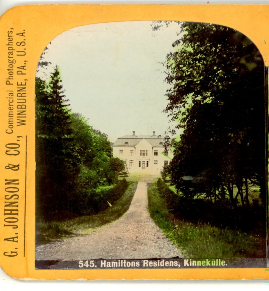 Hamiltons Residence Kinnekulle Sweden Johnson Stereoview