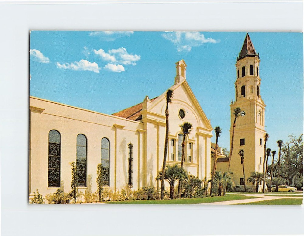 Postcard The Roman Catholic Cathedral St. Augustine Florida USA
