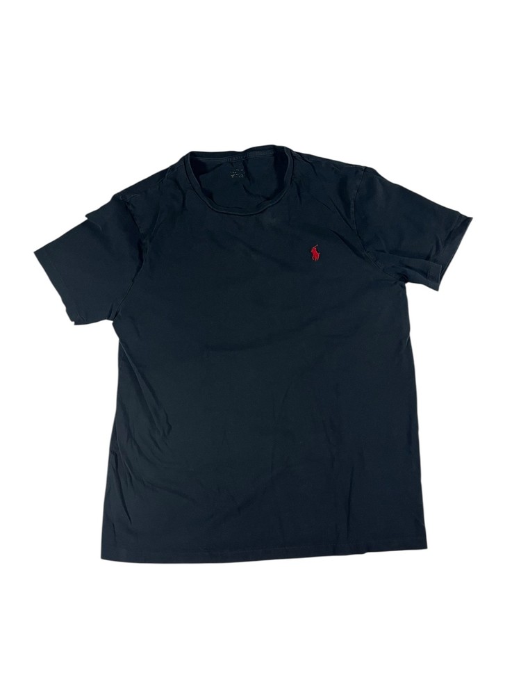 Polo Ralph Lauren Black Custom Fit T-Shirt Men's Short Sleeve Crew Neck