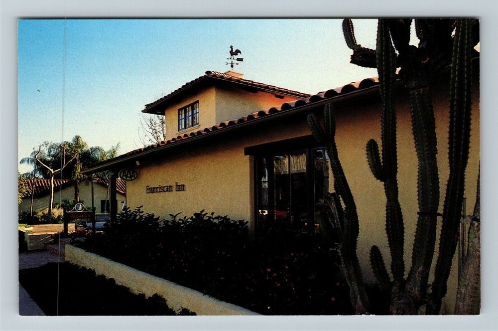 Santa Barbara CA-California, The Franciscan Inn, Antique Vintage Postcard