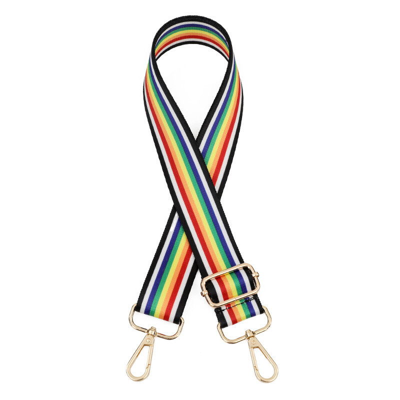 Rainbow Adjustable Long Shoulder Bag Strap for Women Accessories