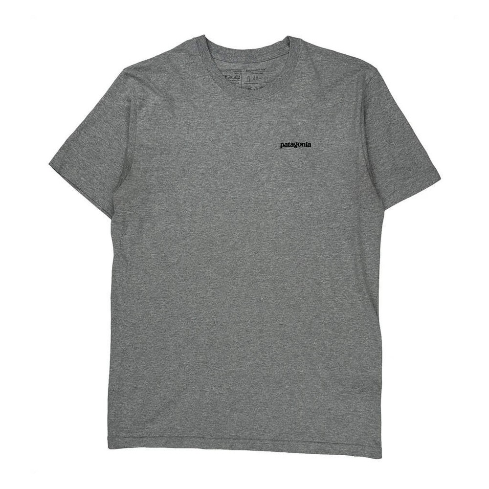 Responsibili-Tee Patagonia T-Shirt - Large Gray Cotton Blend