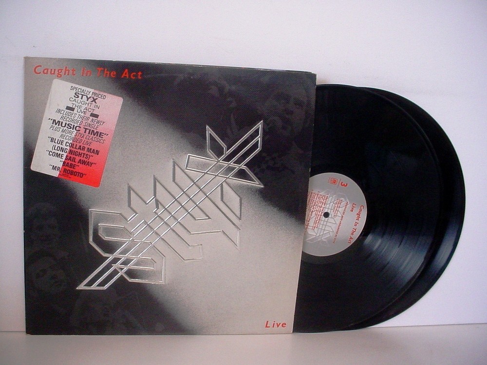 STYX Caught In The Act PROMO Double LP 1984 A&M SP-6514 Promotional Translucent