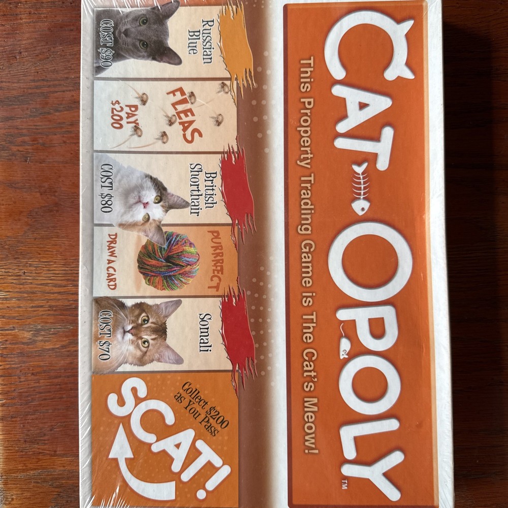 CatOpoly Monopoly Themed Board Game Property Trading Game NIB Sealed