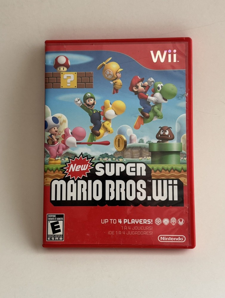 New Super Mario Bros. Wii CIB Complete (Nintendo Wii, 2009) Tested & Working