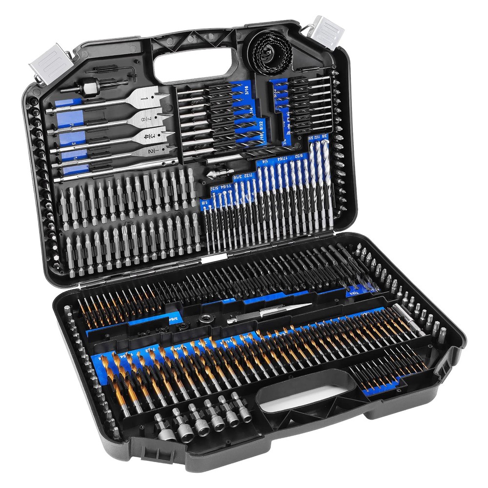 246-Piece Drill Bit Set for Wood, Metal, and Cordless Drills