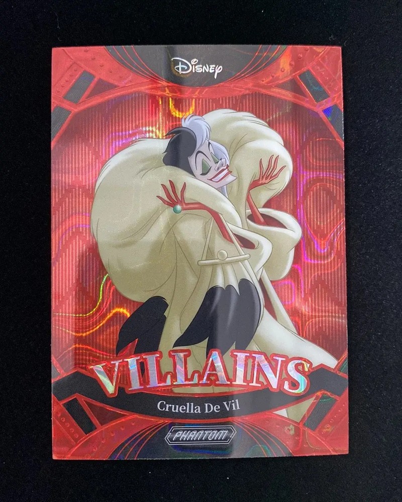 2025 Kakawow Phantom Disney Villains Red #PD-VIR-13 Cruella De Vil 30/75 J55