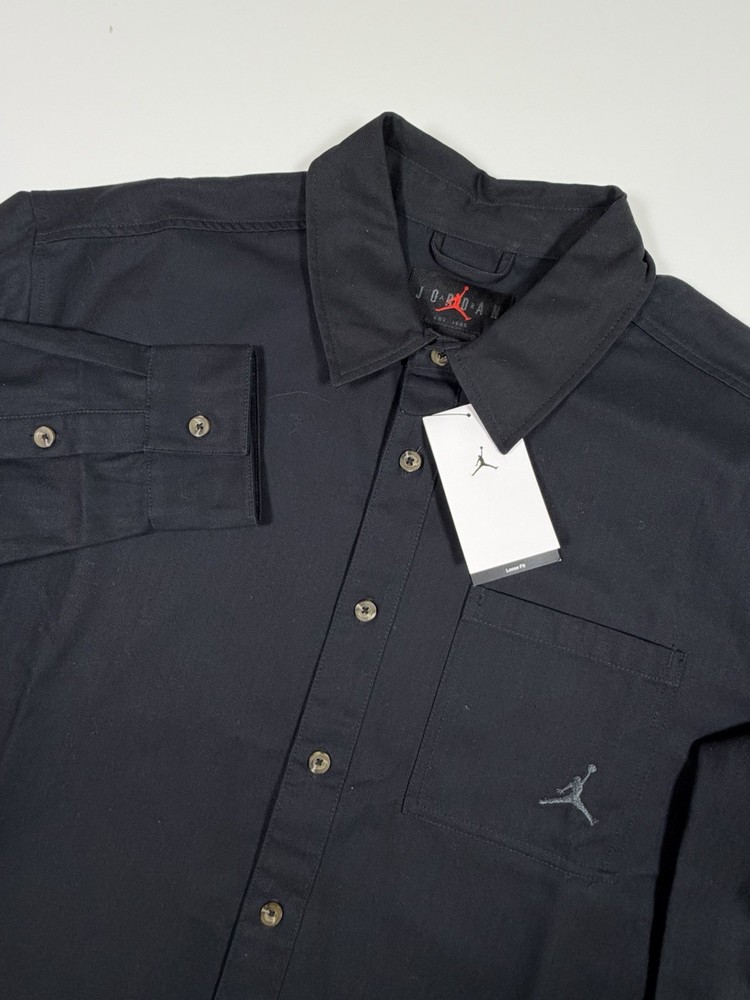 Nike Air Jordan Essential Statement Button-Down Shirt FV7446-010 Men’s Size M