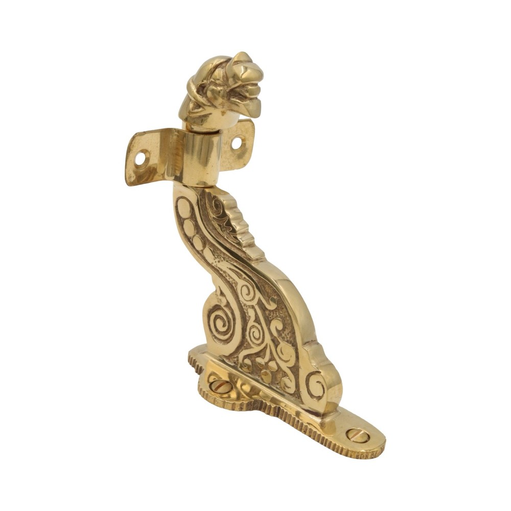 Gargoyle Handrail Bracket in Polished Brass