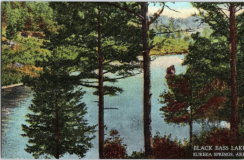 Postcard WATER SCENE Eureka Springs Arkansas AR m/09 AI1126