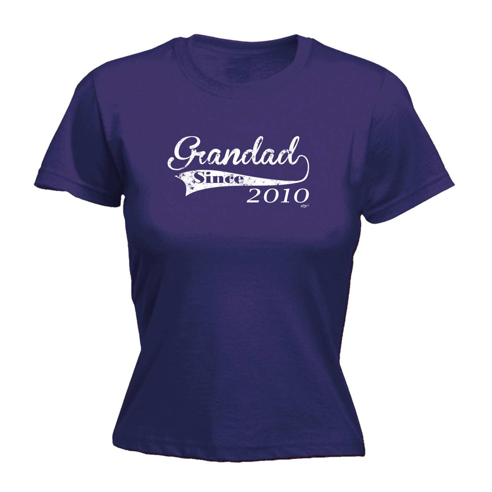 Grandad Since 2010 - Womens T Shirt Funny T-Shirt Novelty gift tshirt