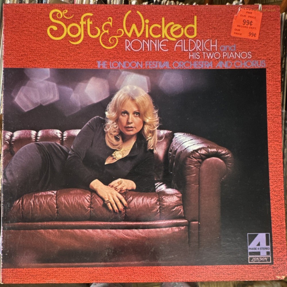Ronnie Aldrich Soft & Wicked London LP Vinyl Easy Listening Stereo 12