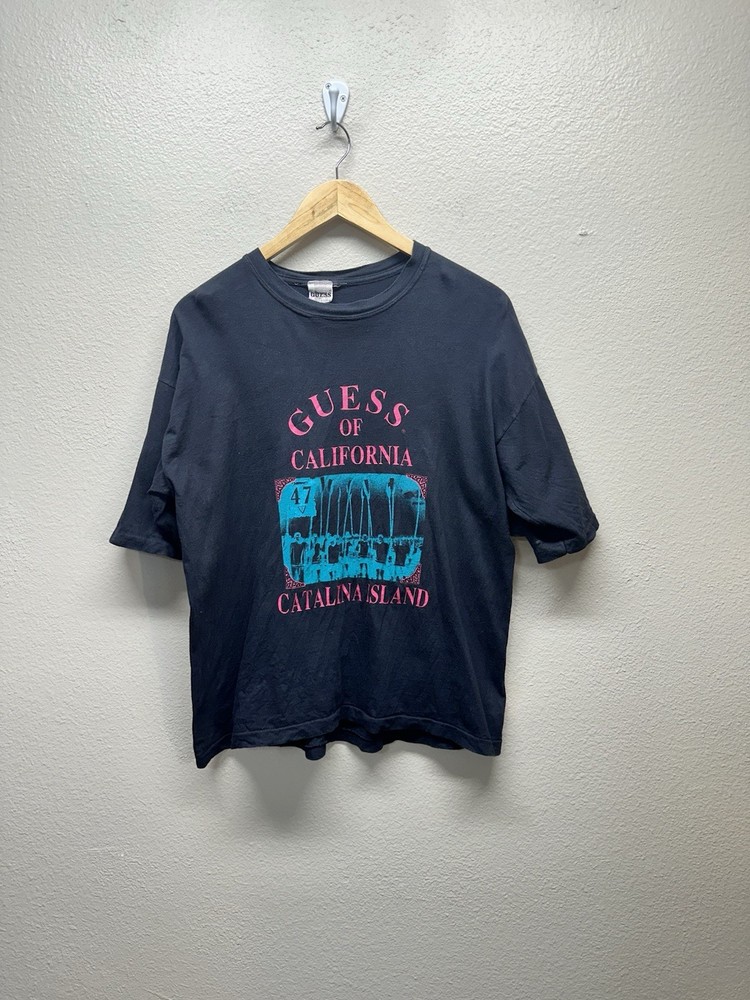 Vintage 90s Guess of California Catalina Island T Shirt Single Stitch USA