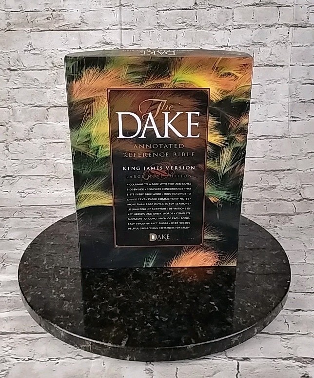 Dake Annotated KJV Large Print Bible Burgundy Bonded Leather with Box