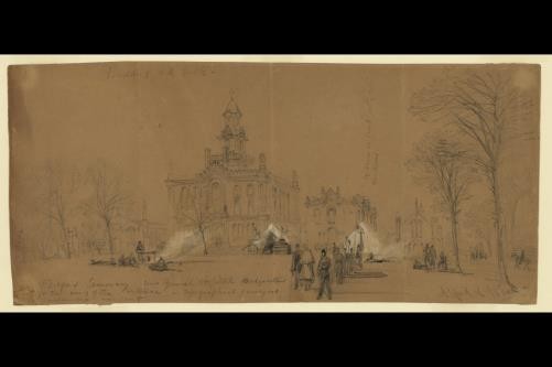 Fairfax Seminary,General Hospital,Army of Potomac,Alfred Rudolph Waud,Civil War
